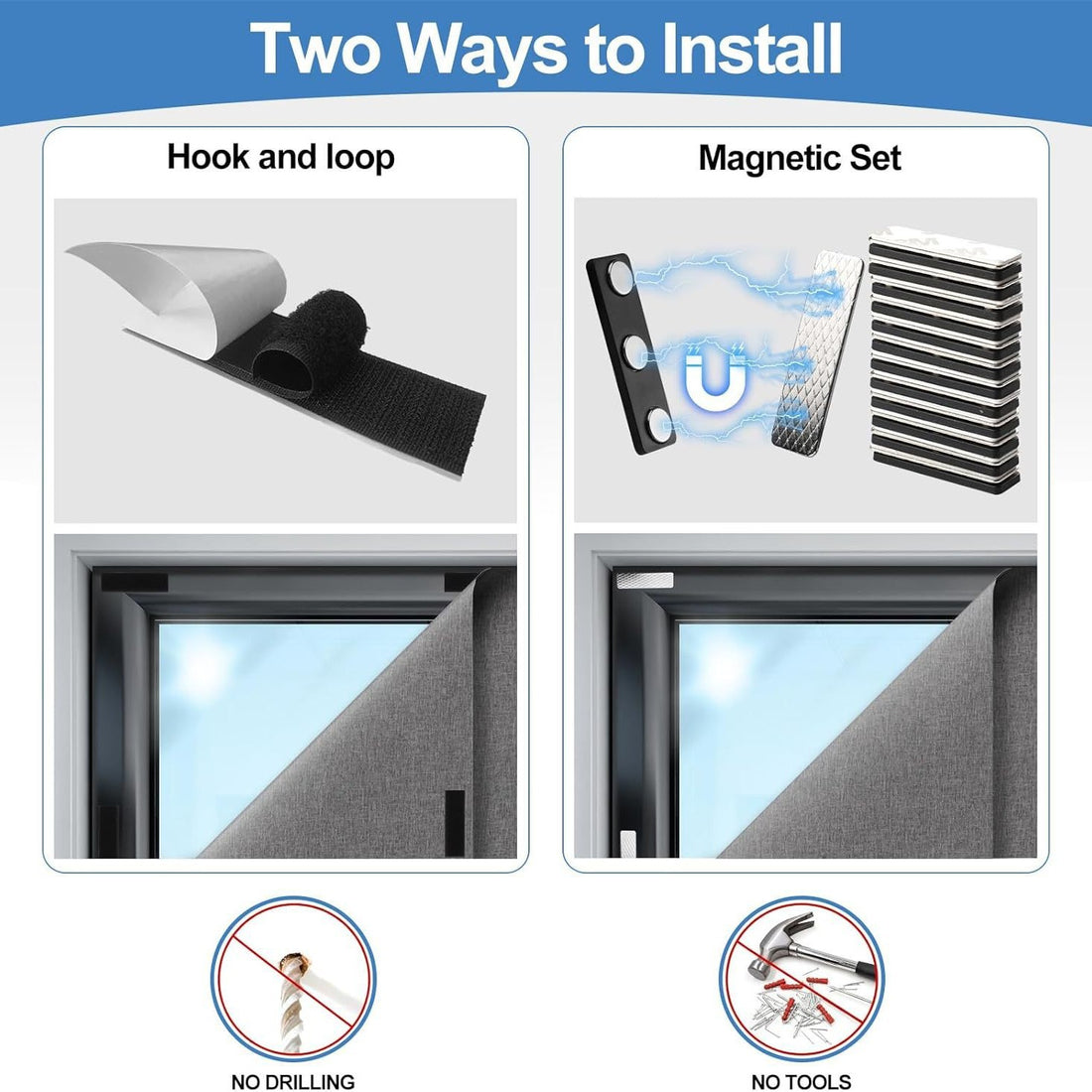 Portable blackout curtains