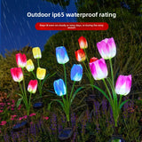 LED Solar Powered Tulip Garden Lights Outdoor Decorative Lighting