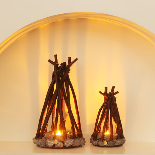 Handmade Branch Campfire LED Decorative Lamp