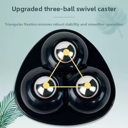 Adhesive Universal Furniture Casters with Steel Ball Bearings