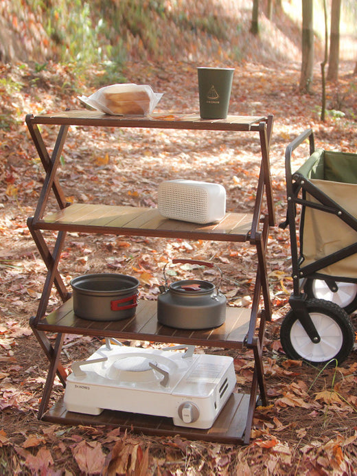 Portable Camping Folding Storage Rack
