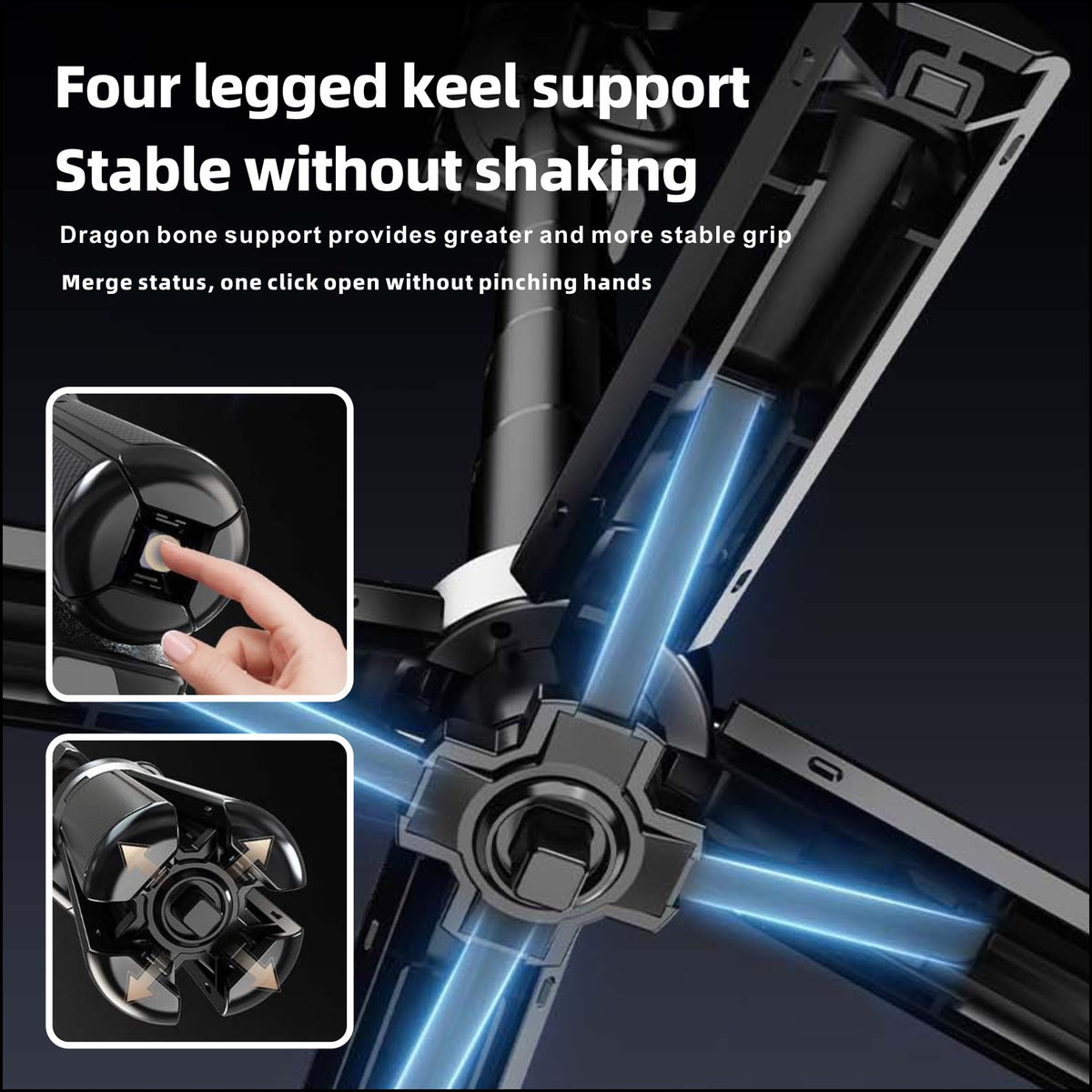 Portable Magnetic Selfie Stick with Tripod and Bluetooth Remote