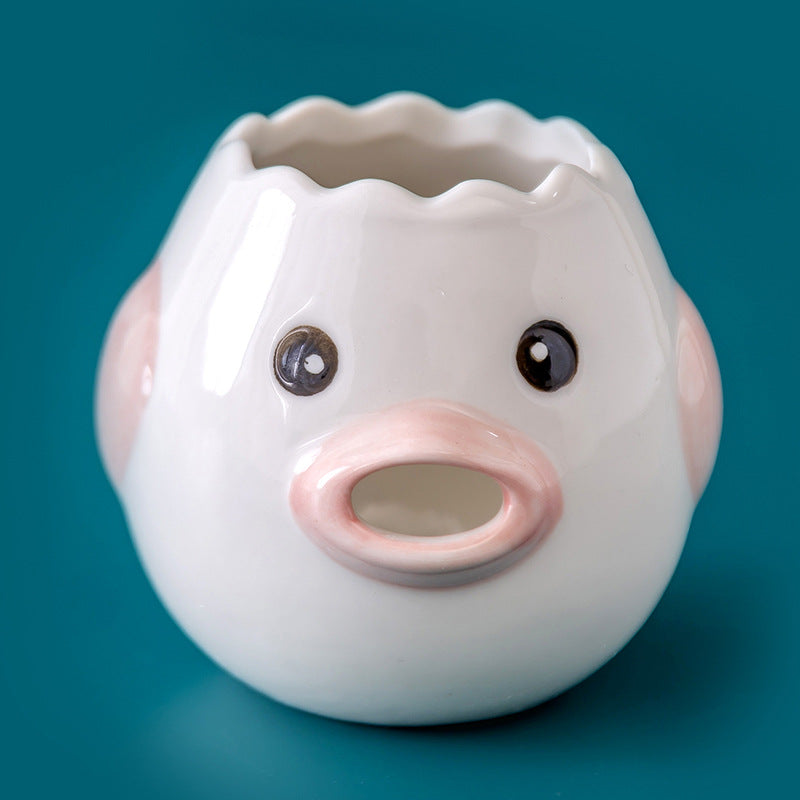 Cute Chicken Ceramic Egg White Separator