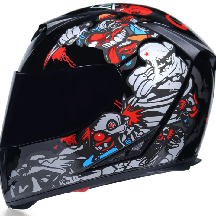 Full Face Bicycle Helmet with Dual Lens