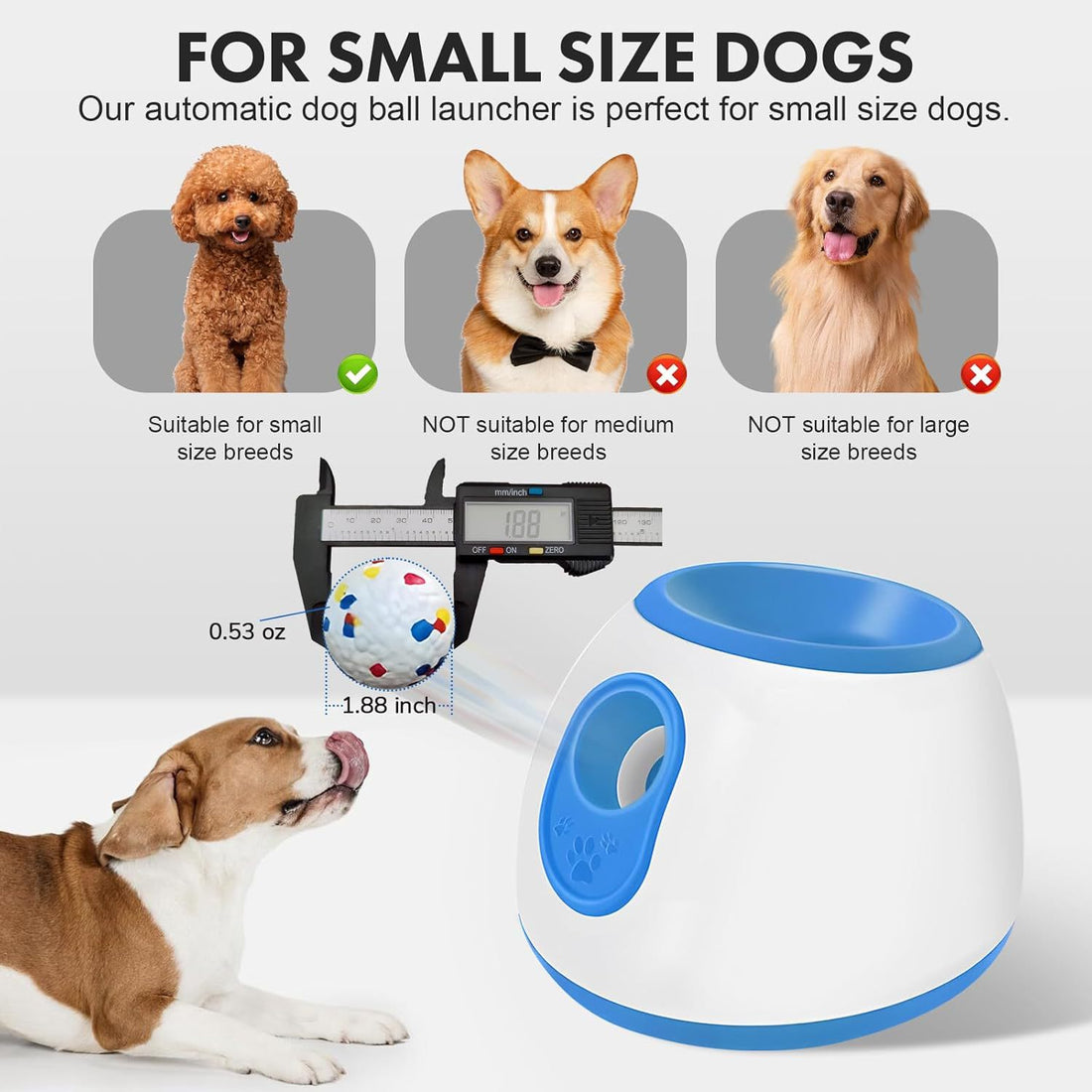 Adjustable Automatic Dog Ball Launcher Toy