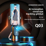 AI Tracking Smartphone Gimbal Stabilizer with Face Recognition