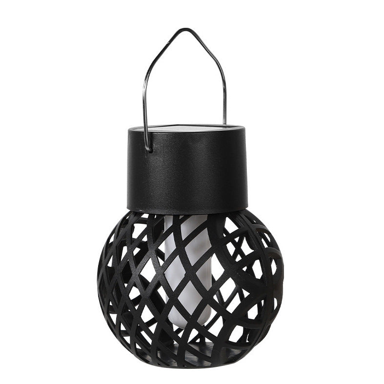 Solar Powered Flame Effect Hanging Light
