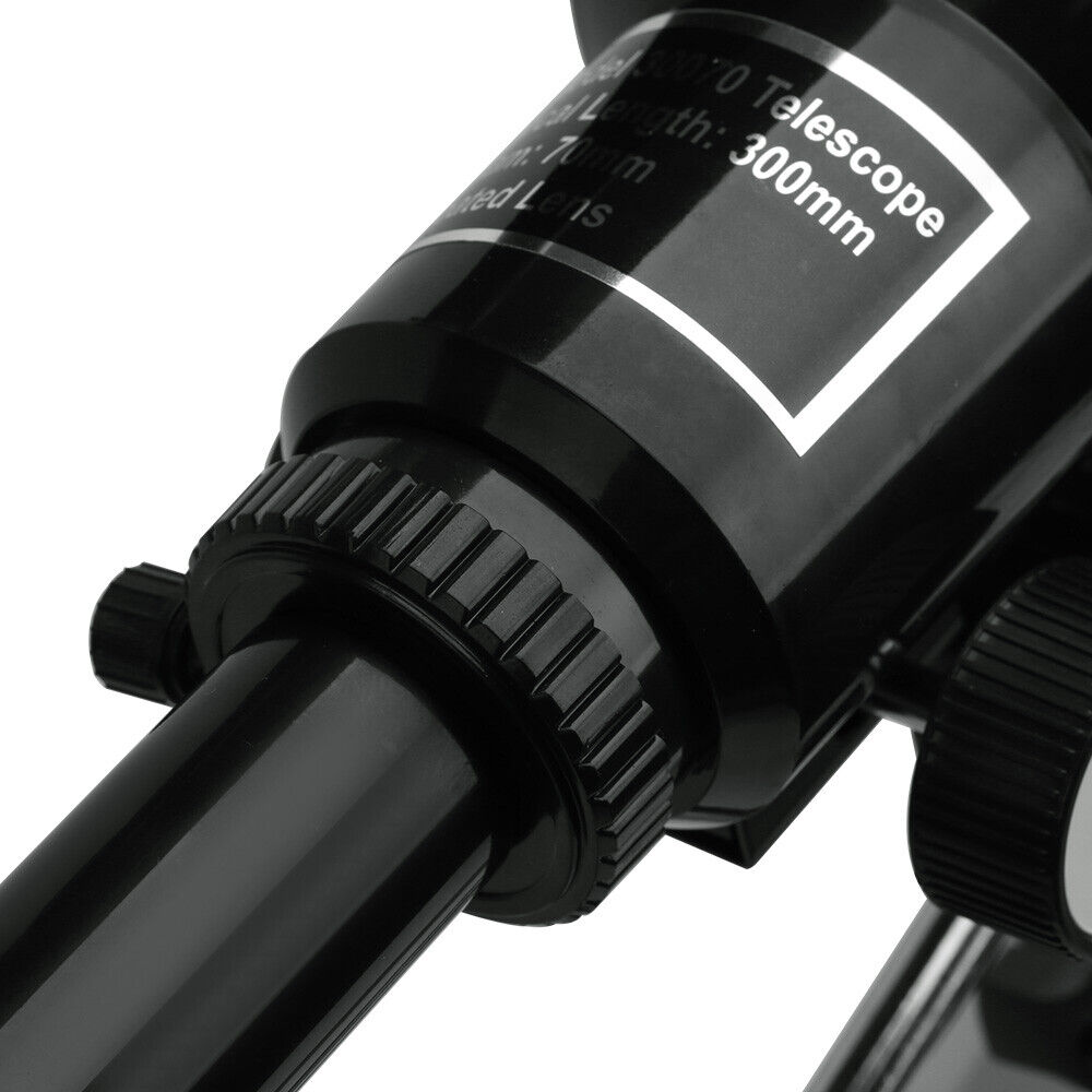Telescope pointed toward the night sky