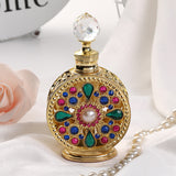 12ml metal empty essential oil perfume bottle glass split bottle