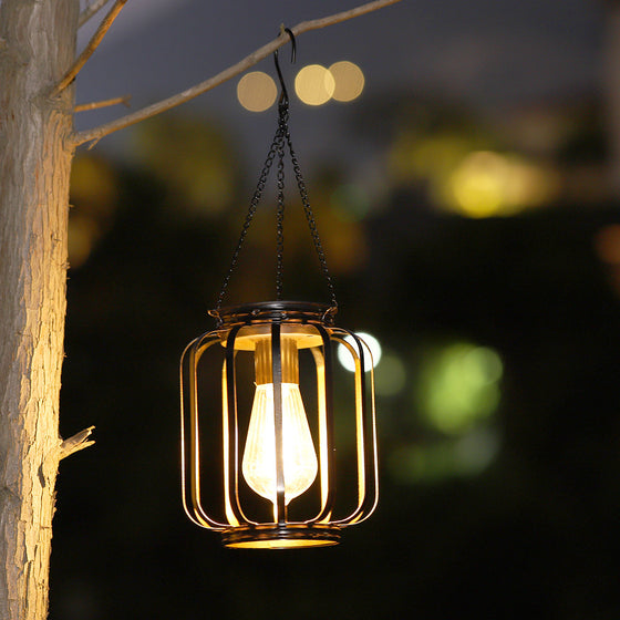 Solar Powered Retro Iron Chandelier Light Garden & Outdoor product image 2