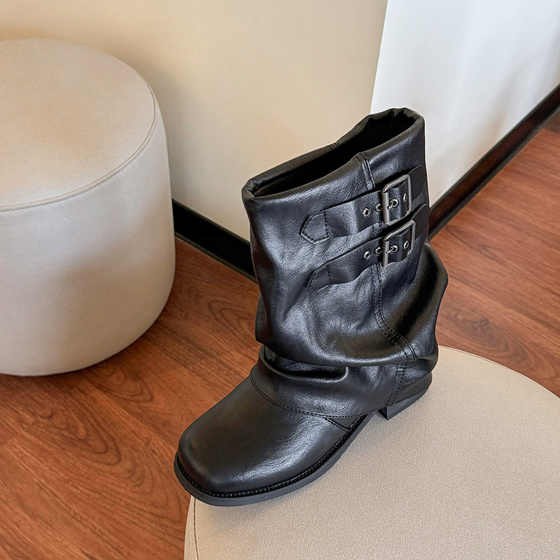 Platform ankle boots