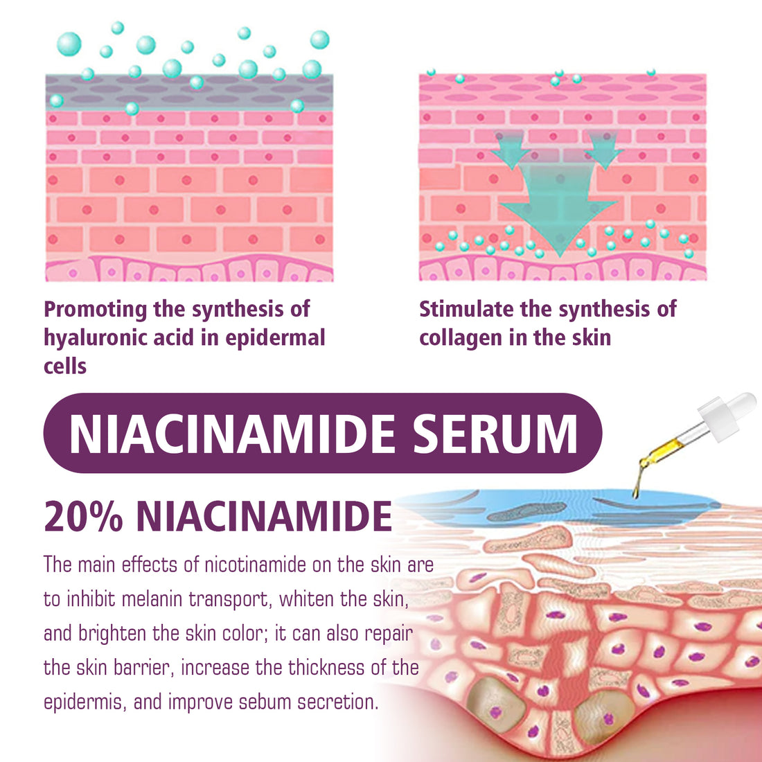 Niacinamide Serum packaging box