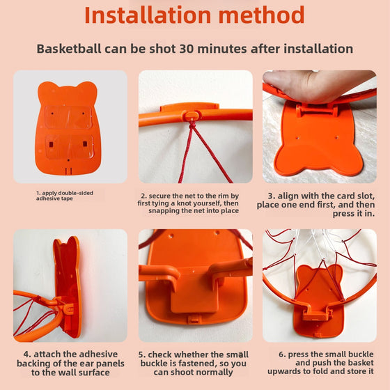 Foldable No-Drill Basketball Hoop for Home Use product image 1