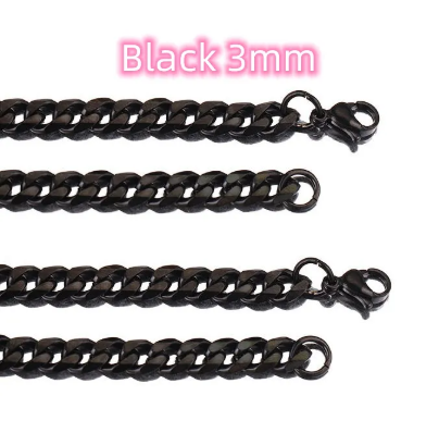 Titanium Steel Cuban Bracelet - Image 22