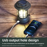 Retro Camping Lantern with Dimmable LED Light