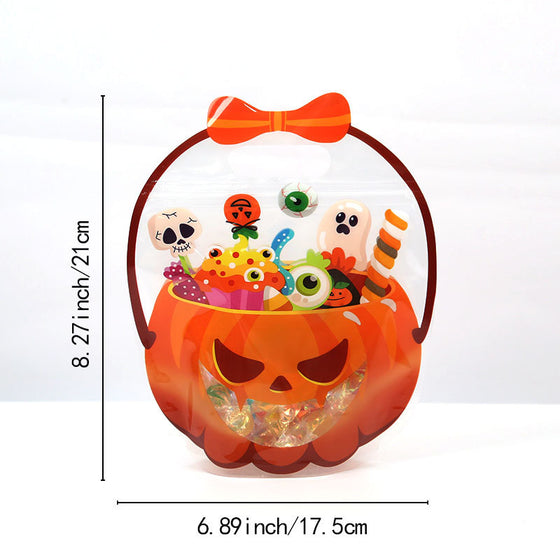 Halloween pumpkin pot candy bag
