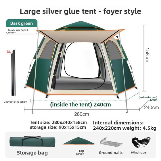 Automatic Hexagonal Camping Tent Camping Shelter & Sleep product image 6