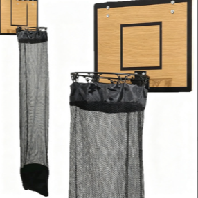 Wall Mounted Basketball Hoop Frame Wooden Laundry Basket product image 2