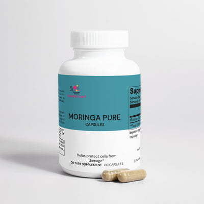 Moringa superfood powder pouch front view