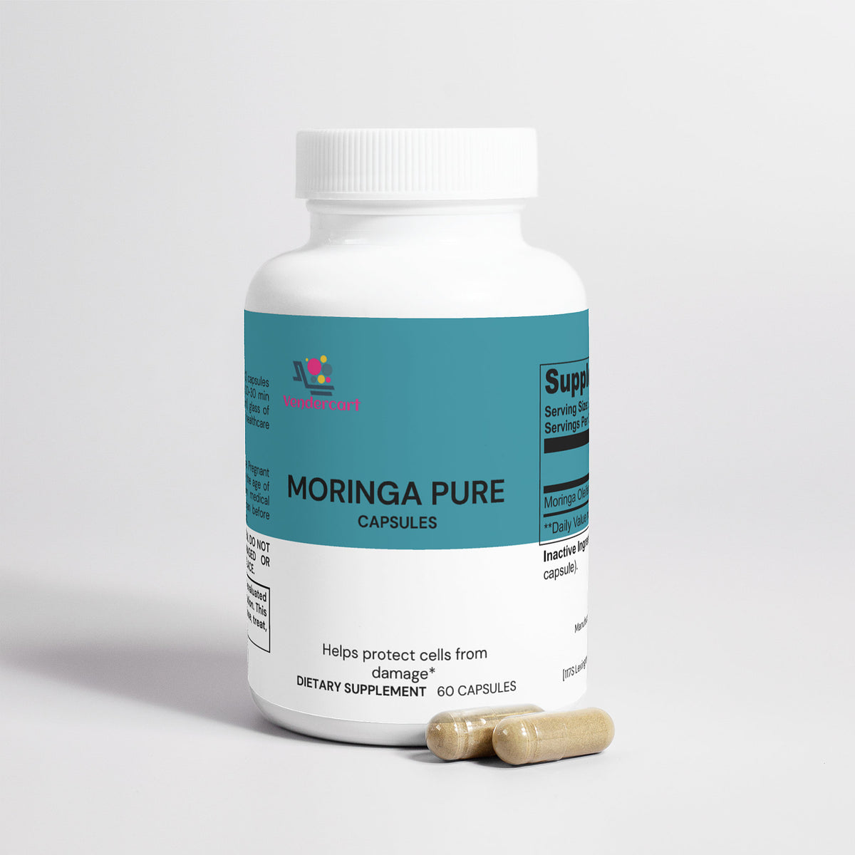 Moringa superfood powder pouch front view
