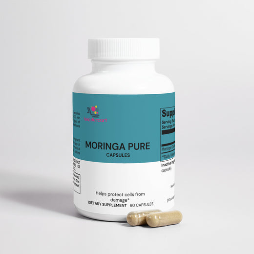 Moringa superfood powder pouch front view