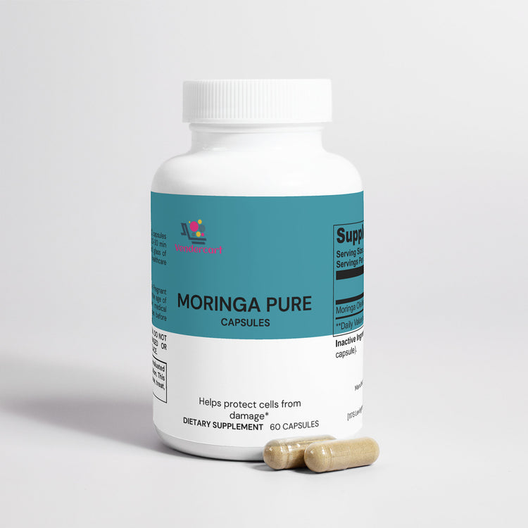 Moringa superfood powder pouch front view