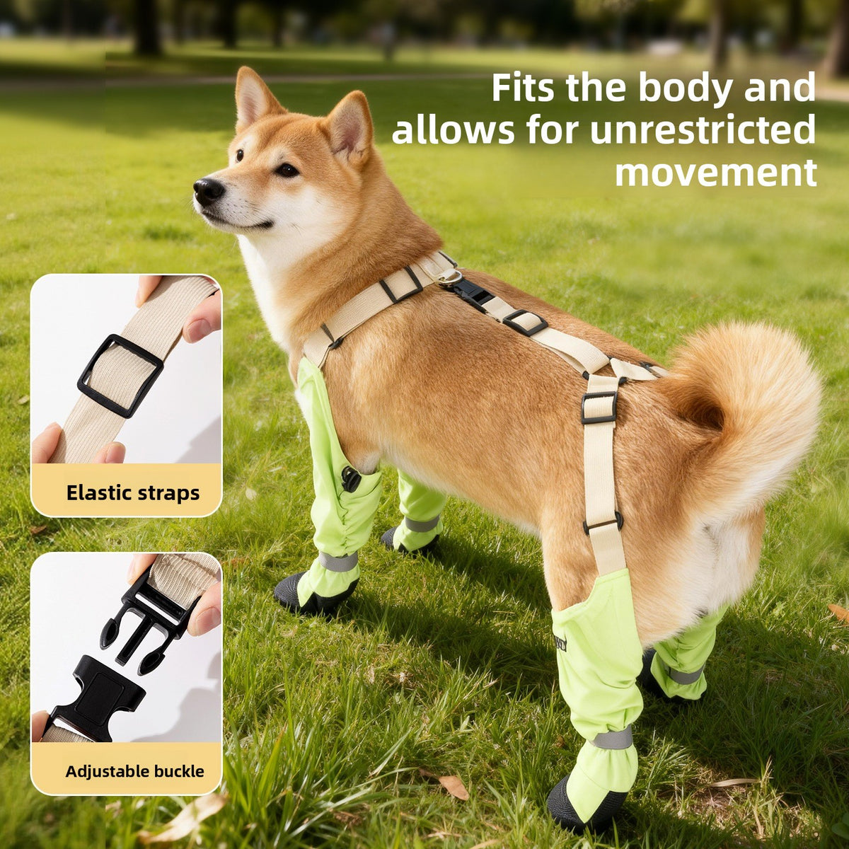 Dog Protective Shoes with Anti-Slip Soles