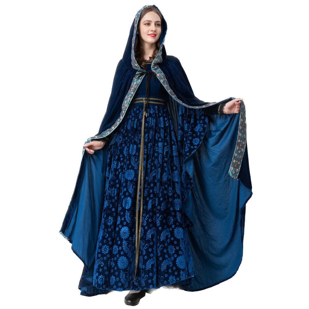 Medieval Noble Cloak and Dress Costume product image 7