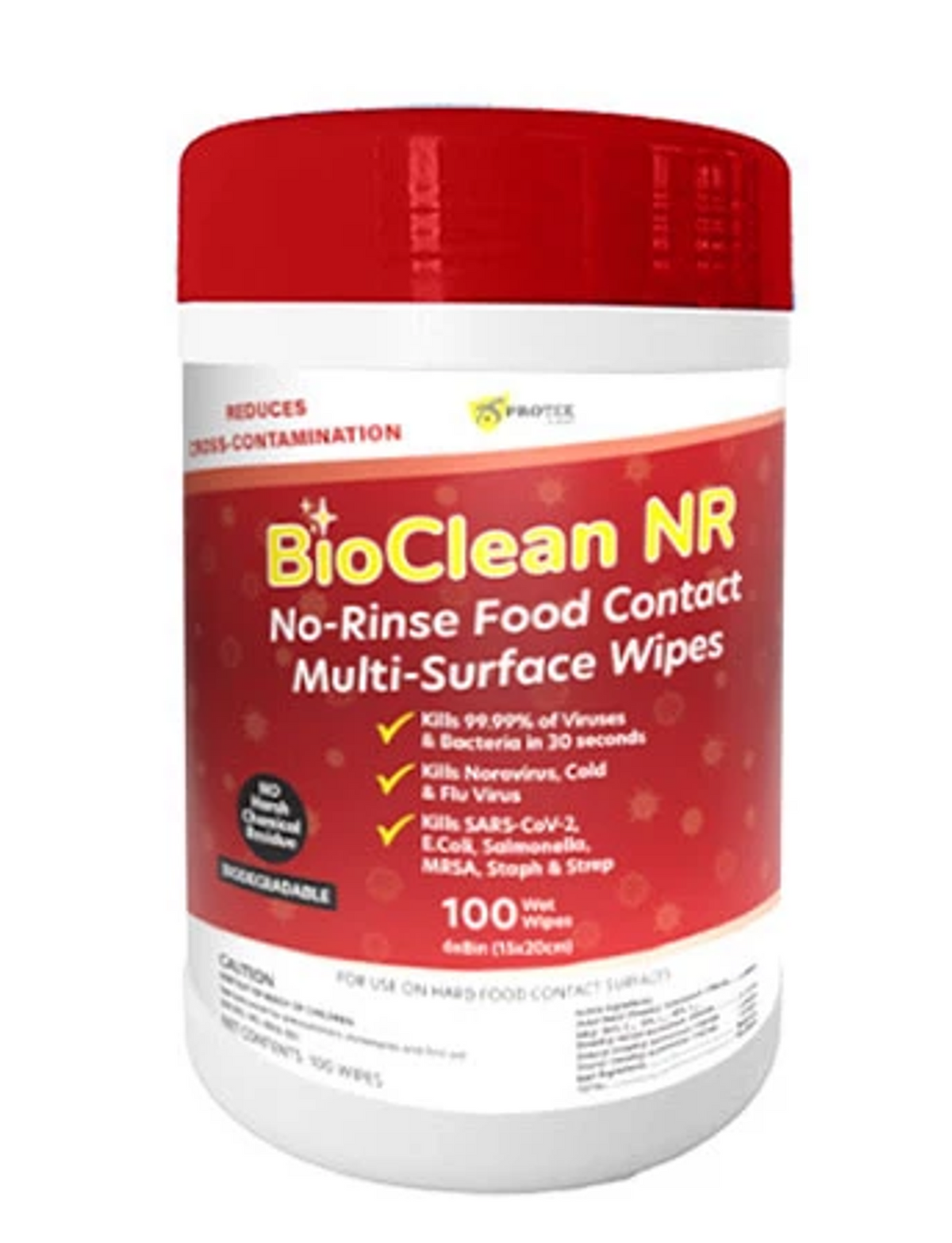 BioClean NR No-Rinse Food Contact Multi-Surface Wipes