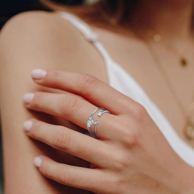 S925 Silver Ring with Marquise Cut Diamond Design - Image 11