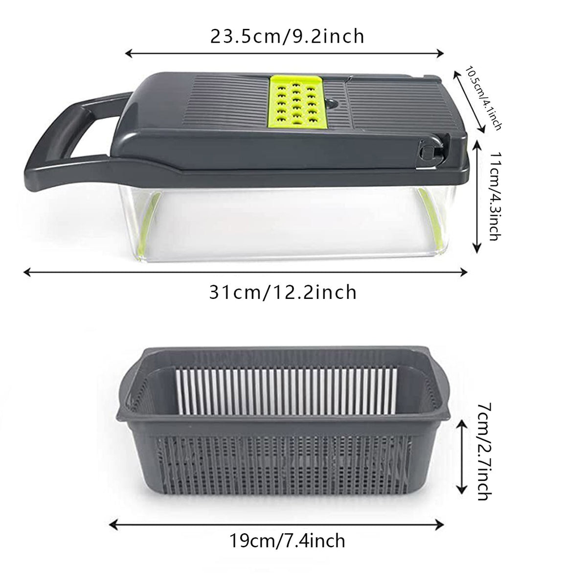 Mandoline slicer with stainless blades