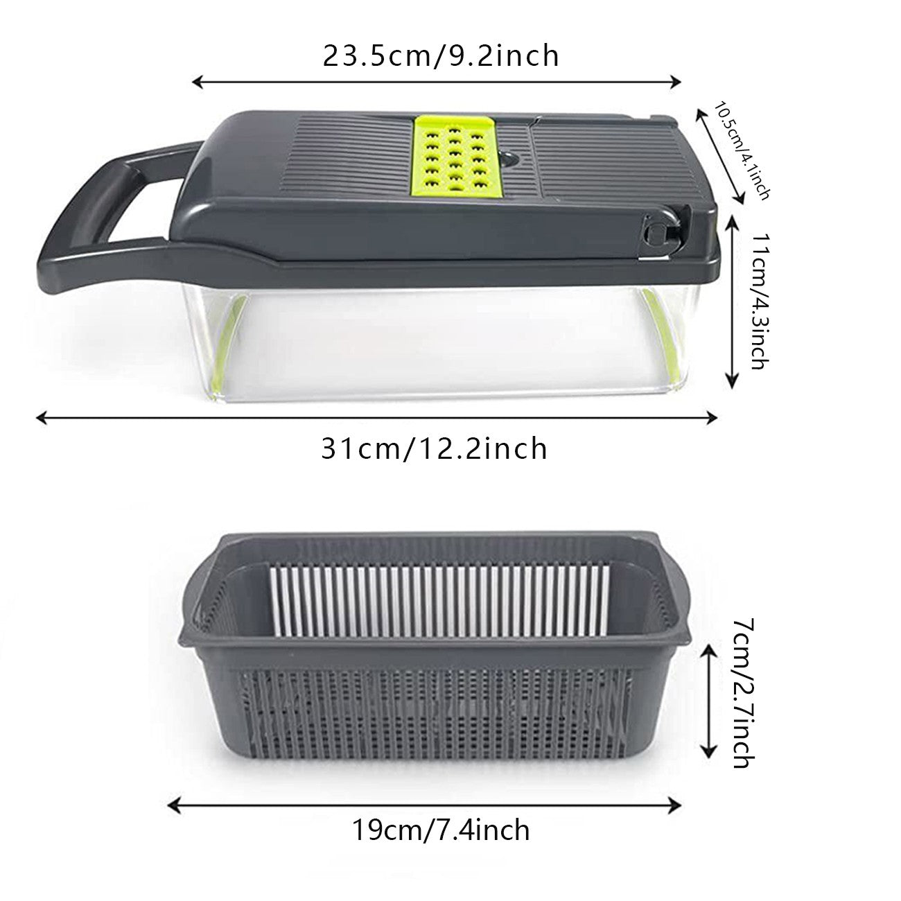 Mandoline slicer with stainless blades