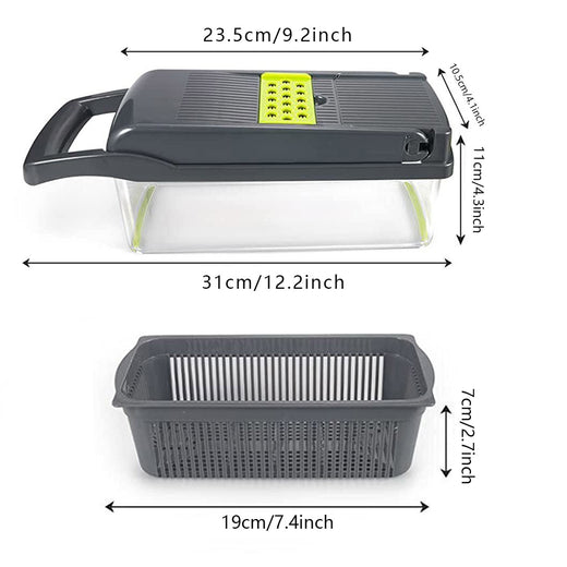 Mandoline slicer with stainless blades