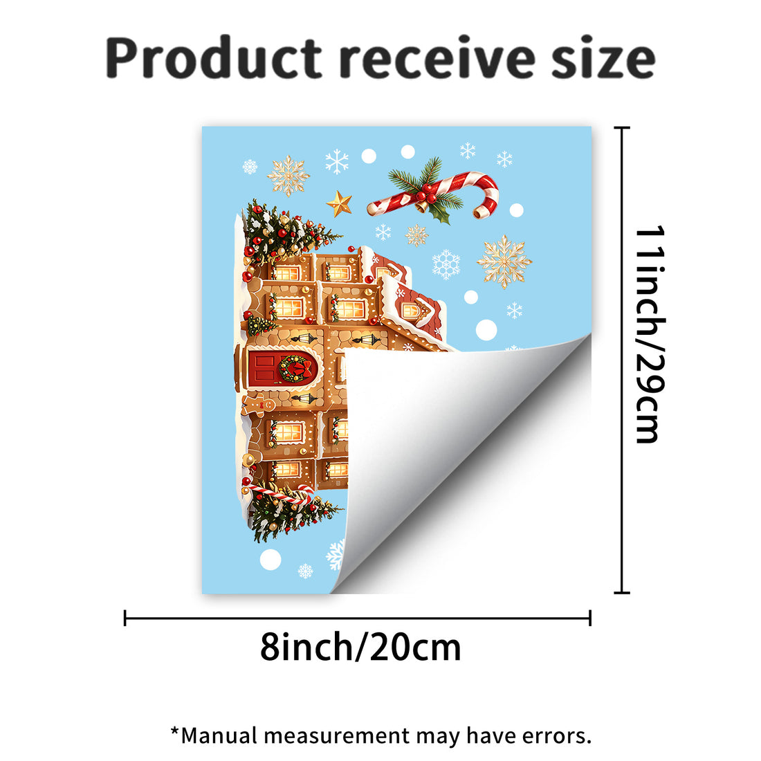 Christmas electrostatic window stickers