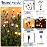 LED Solar Firefly Lawn Lights with Wind-Resistant Design