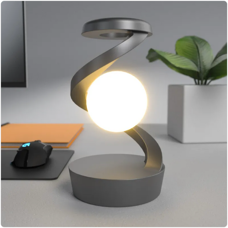 Lunar Glow Desk Lamp with Qi Charging