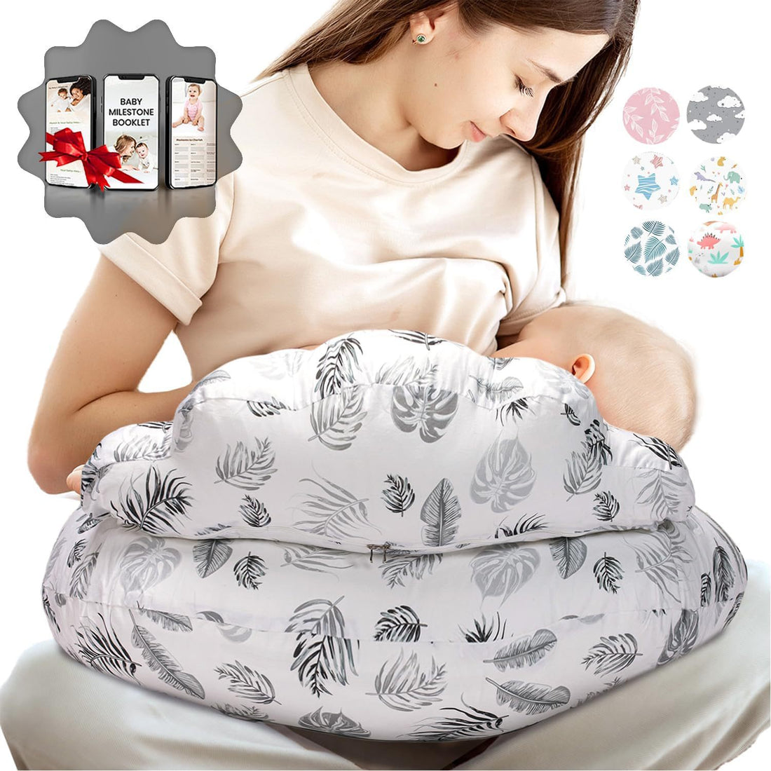 Multifunctional Detachable U-Shape Maternity and Nursing Pillow