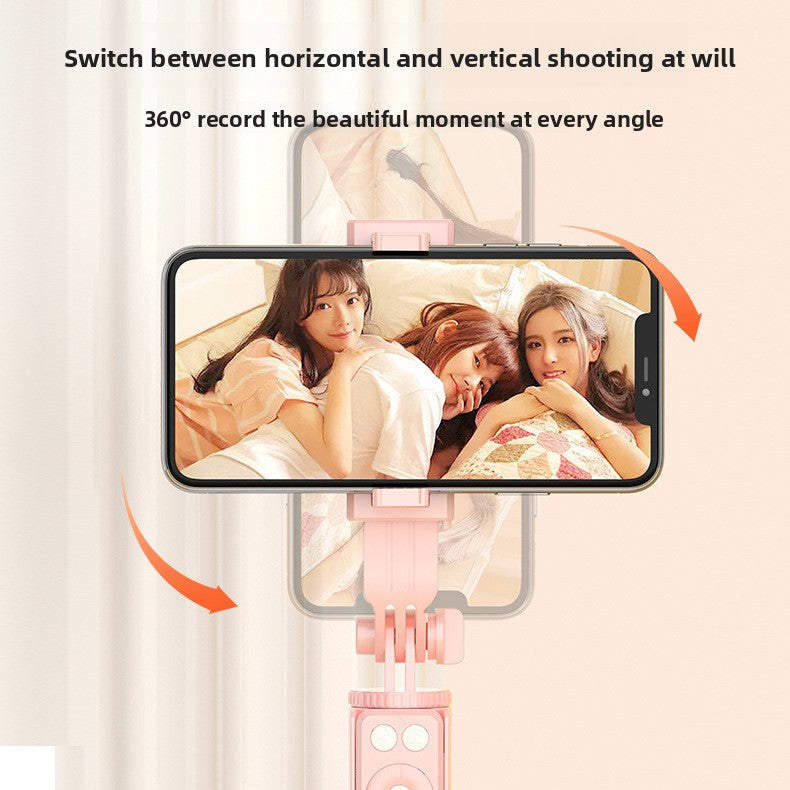 Telescopic Bluetooth Selfie Stick with Tripod and Fill Light
