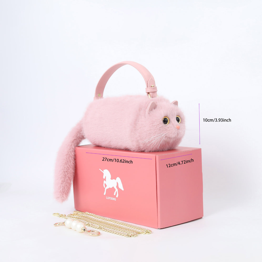 Plush Crossbody Cat Bag