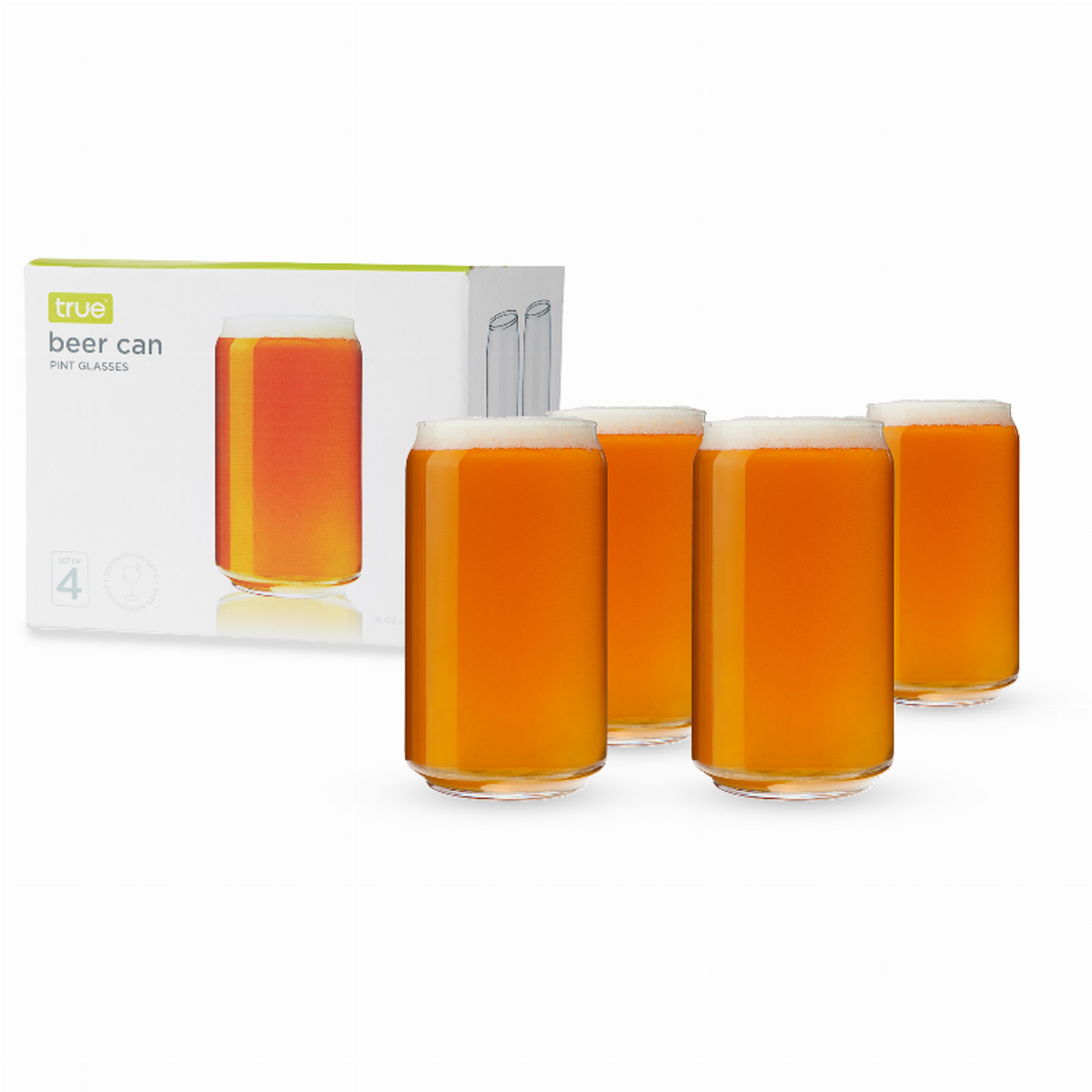 Beer Can Pint Glasses by True