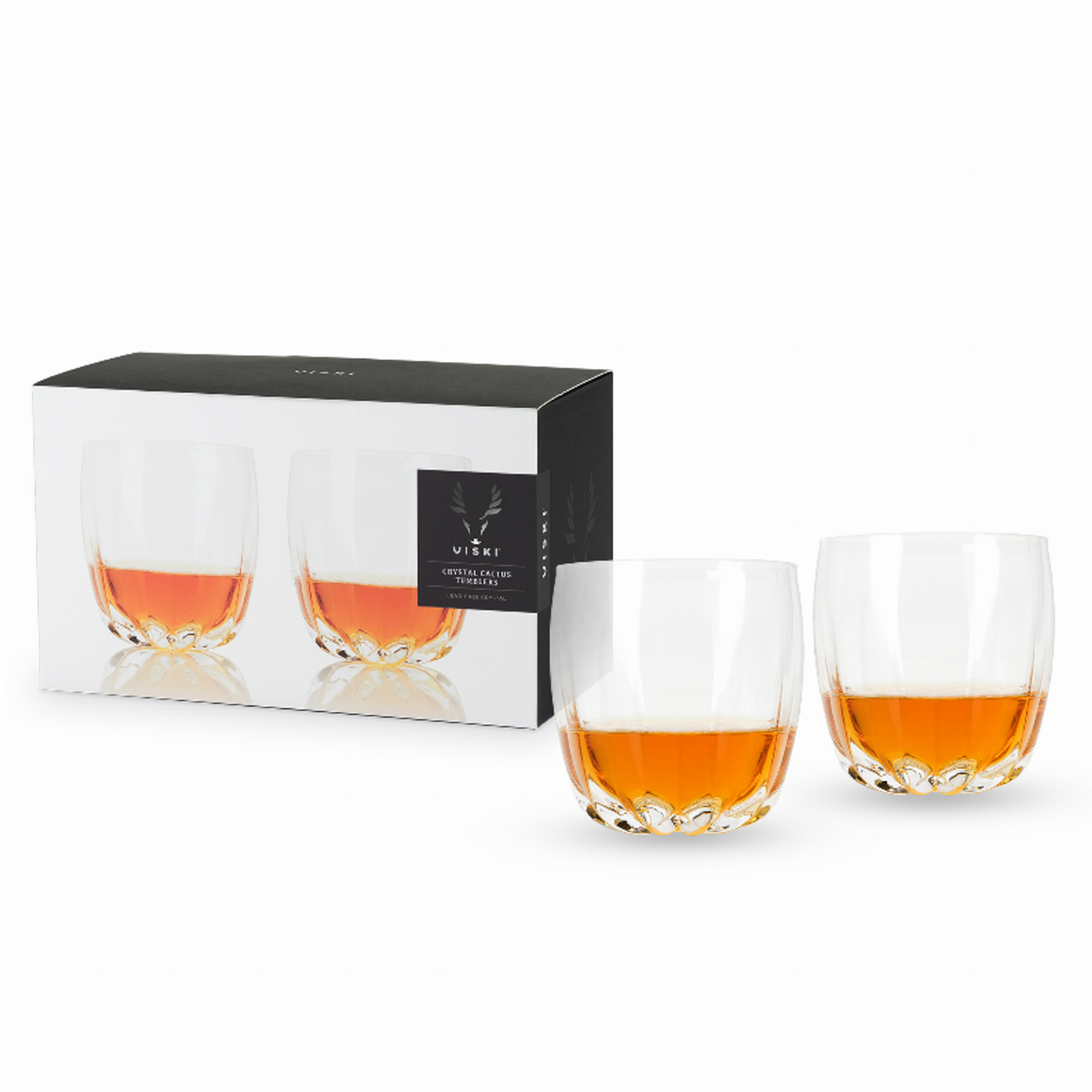 Cactus Crystal Tumblers by Viski, Set of 2