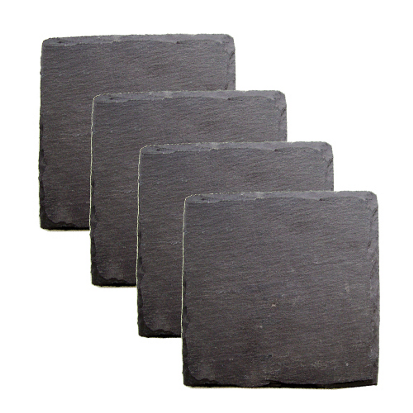 Twine Square Slate Coasters, Set of 4