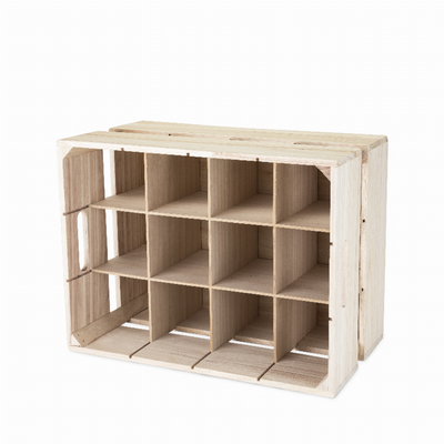 True Wooden Crate 12-Bottle Wine Rack