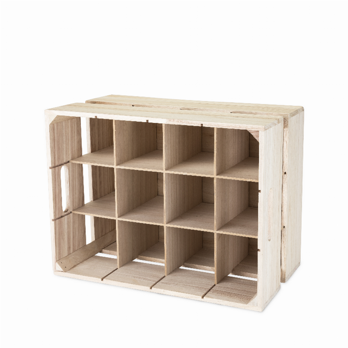 True Wooden Crate 12-Bottle Wine Rack