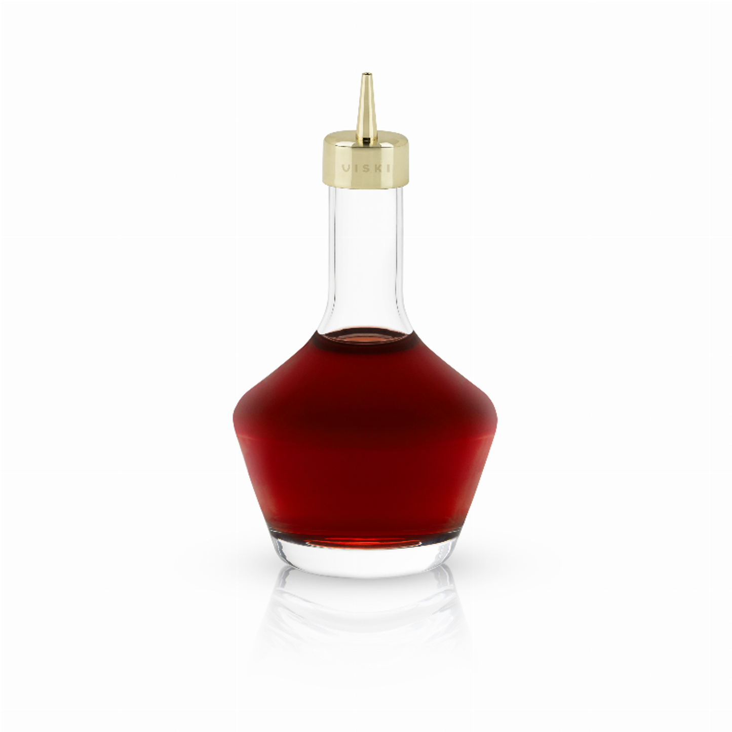 Bitters Bottle with Gold Dasher Top by Viski, 3 oz