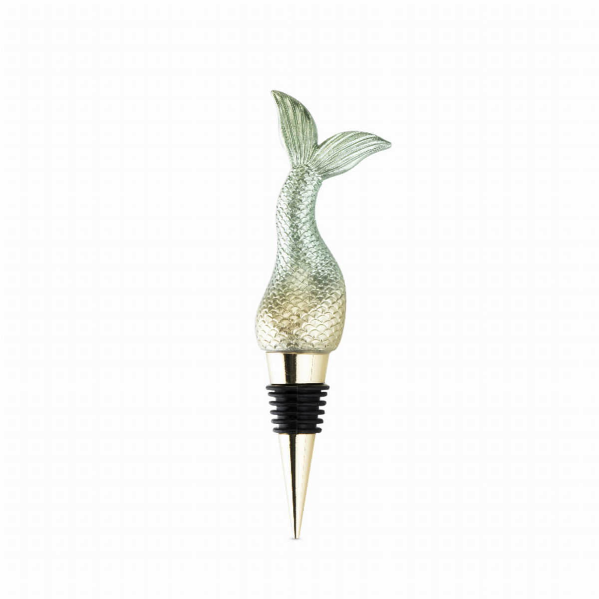 Blush Siren Mermaid Tail Bottle Stopper