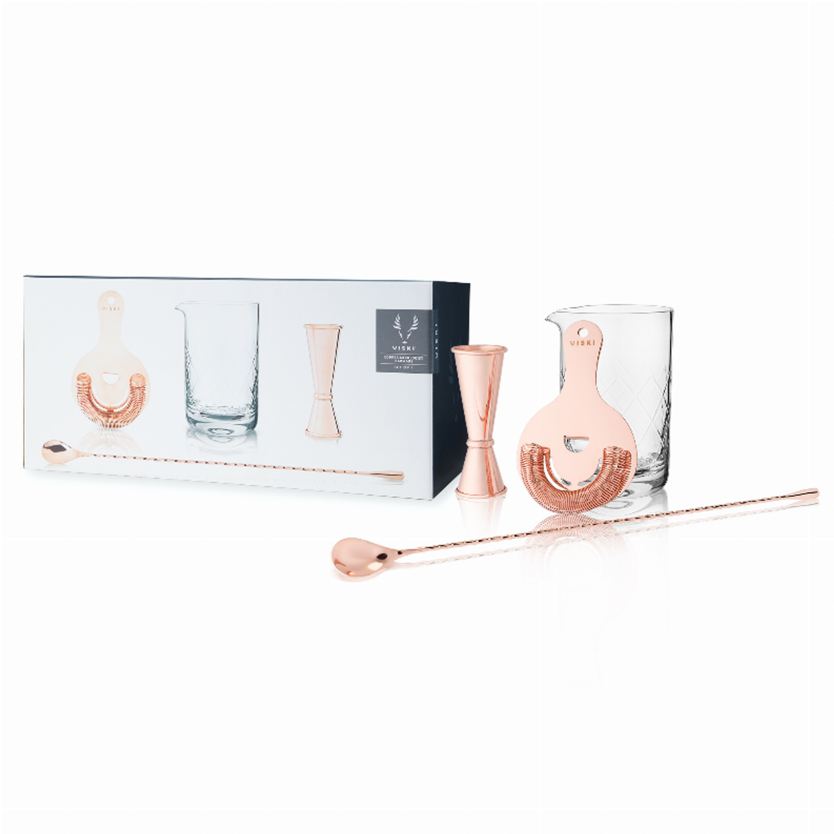 Viski 4-Piece Mixologist Barware Set