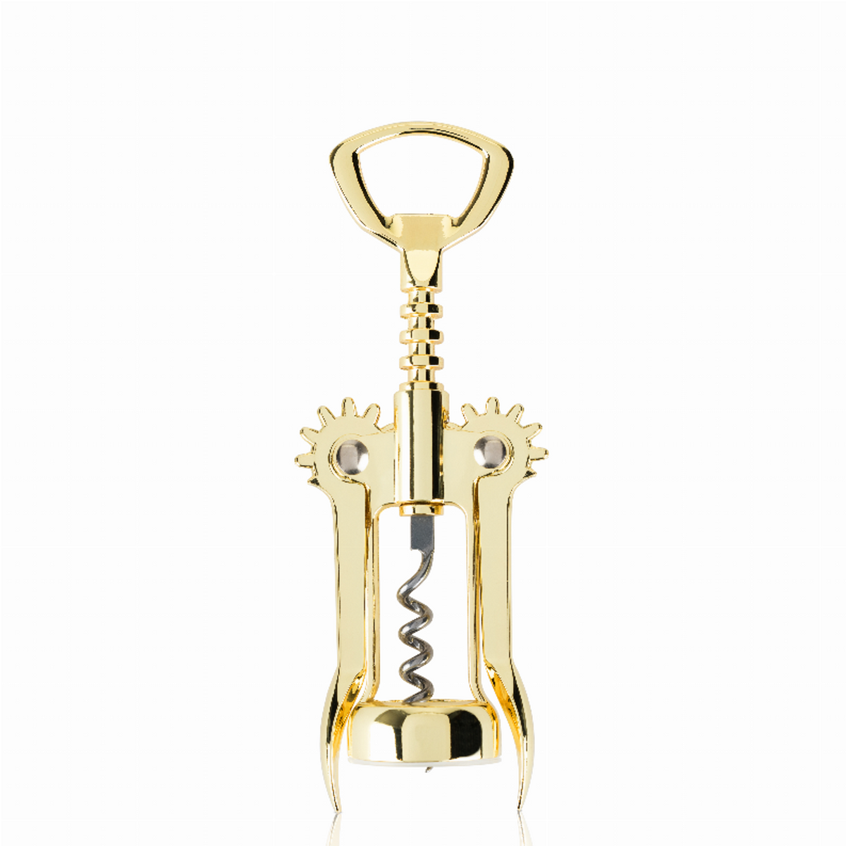 Viski Gold Winged Corkscrew with Bottle Opener