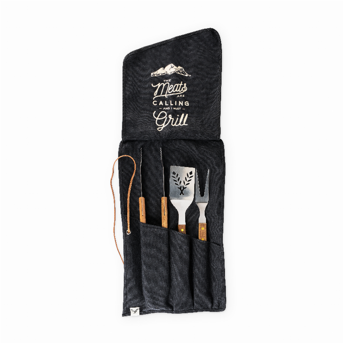 Foster & Rye Grilling Tool Set with Canvas Roll