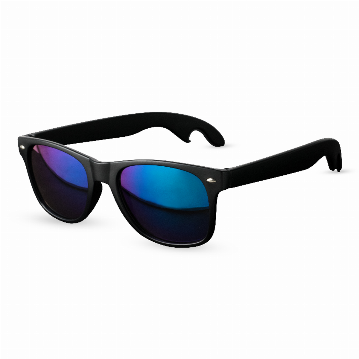 Matte Black Olivine Lens Bottle Opener Sunglasses by Foster & Rye